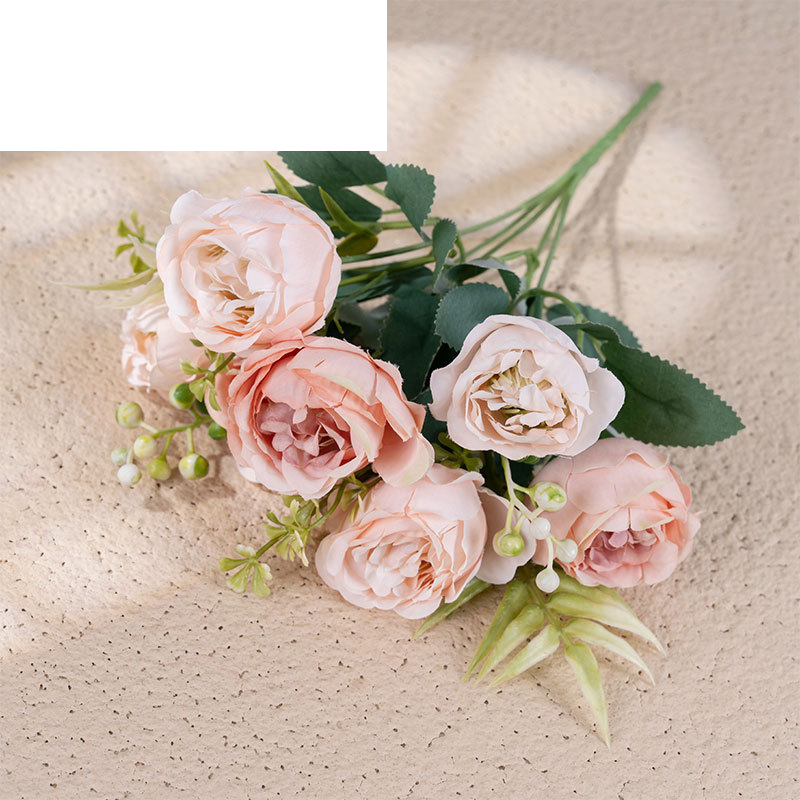 Fake flowers home decoration Meiyu broken core rose artificial flower wedding bouquet rose flower wall cross-border MW55506_voghion.com