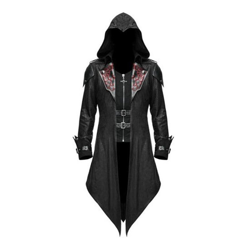 Giacca medievale retrò di Halloween da uomo in stile gotico scuro_voghion.com