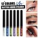 Perlglanz-Eyeliner, flüssiger Lidschatten mit Blitzfarbe und Pailletten, wasserfester, wischfester Eyeliner_voghion.com