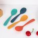 Eco-Friendly Wheat Straw Baby Spoons - Short Handle Infant Feeding Utensils For Purees & Cereals (Set Of 6, BPA-Free, Nordic Style, Assorted Colors)_voghion.com