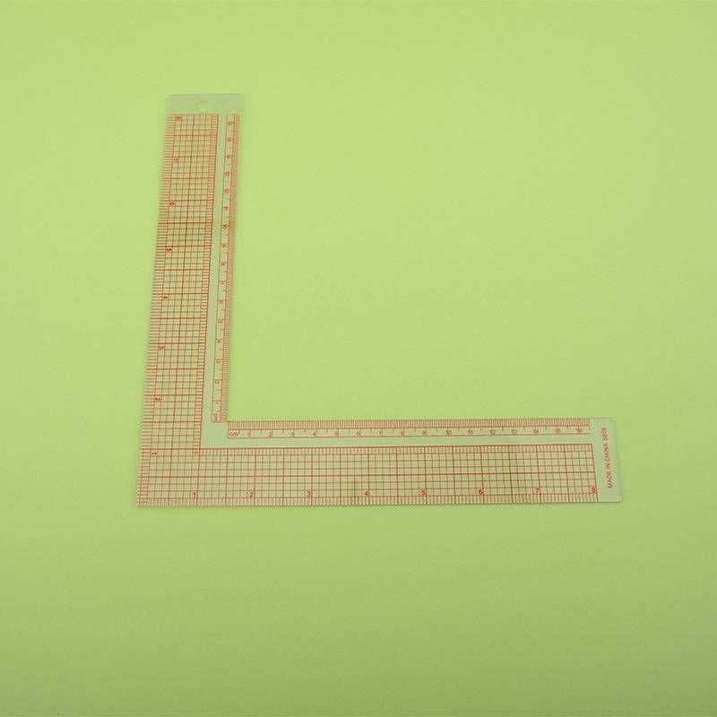 Clothing pattern ruler/cutting ruler 1pc built-in graduated L-type right-angle ruler_voghion.com