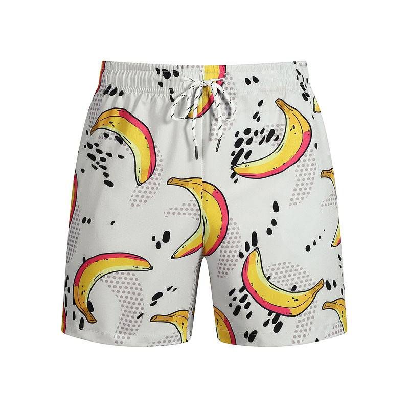 Men's Clothing Summer Casual Shorts Trendy Fruit Pattern Digital Printing Fashion Beach Pants_voghion.com