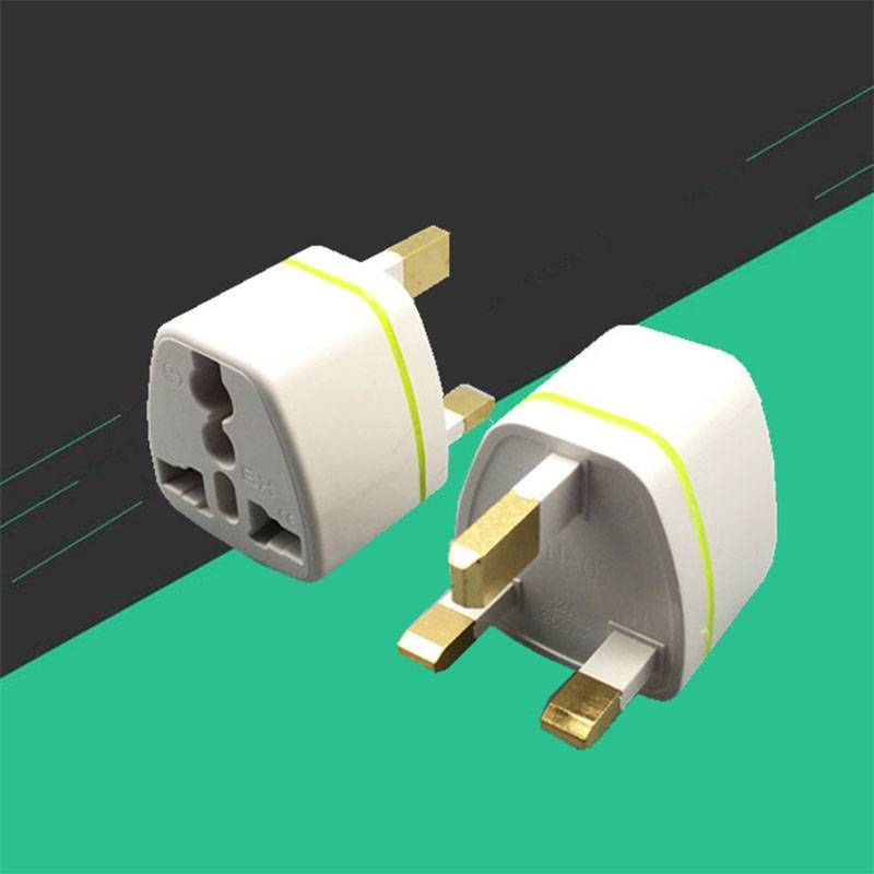 Universal-Reisestecker für EU, USA, Australien und Großbritannien, Wechselstrom-Ladegerät, Steckdosenadapter, UK, Singapur, Malaysia, Dubai, HK (WN-07-2 Stück, Weiß)_voghion.com