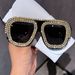 Personality Large Frame Fashion Sunglasses Luxury Rhinestone Street Nightclub Hot Girl Sunglasses Shape Glasses Square_voghion.com