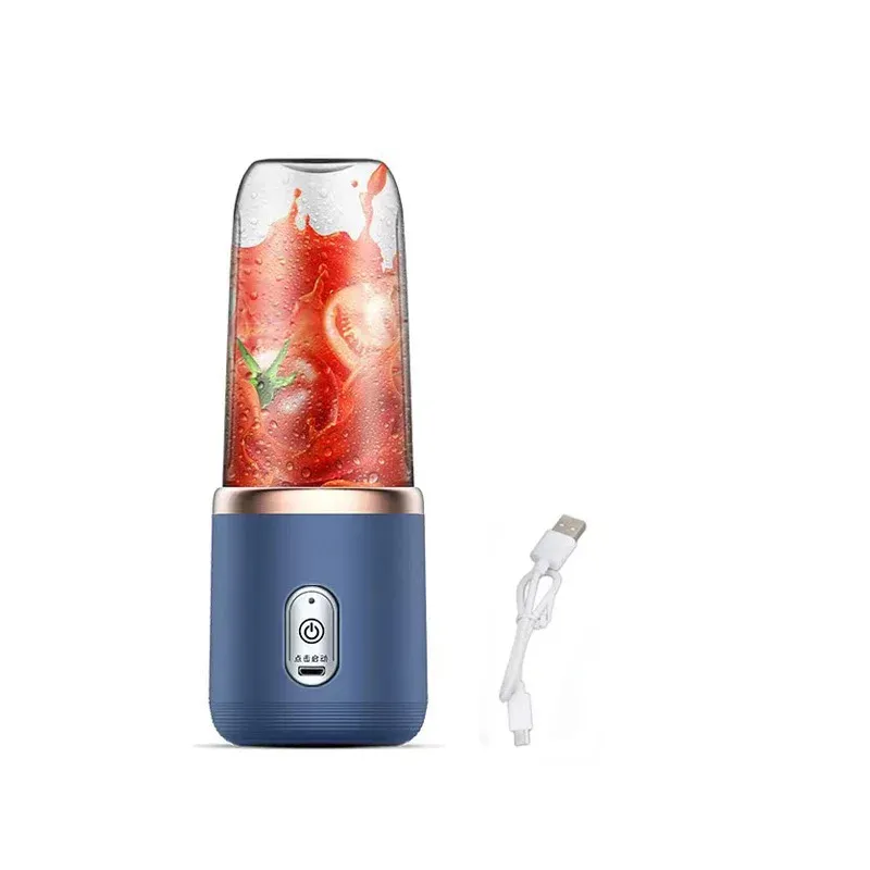 Přenosný odšťavňovač USB na cesty, mixér s 6 noži, elektrický odšťavňovač, šálek čerstvé ovocné šťávy, osobní mixér, přenosný mixér na smoothie_voghion.com