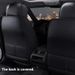 Auto Set Seat Covers PU Leather Single Front Split Protector Four Season Universal Fit Most SUV Car Accessories_voghion.com