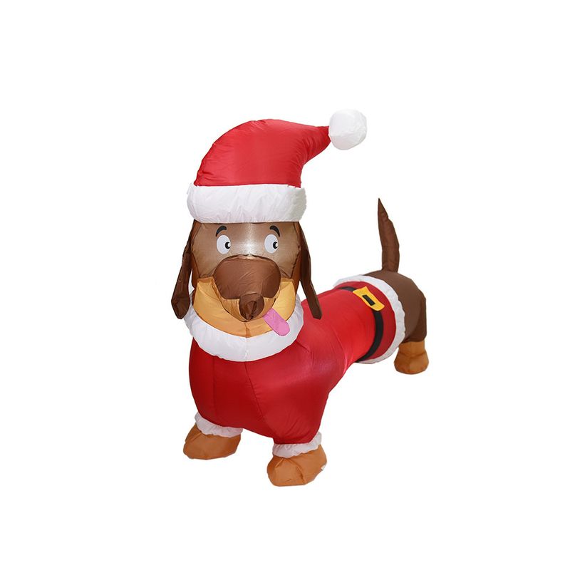Christmas inflatable air model 1.5m dachshund luminous scene decoration_voghion.com