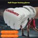 Guantes de boxeo para adultos, de medio dedo, para entrenamiento de lucha, Sanda, combate MMA, profesionales, con dedos divididos, UFC, engrosados_voghion.com