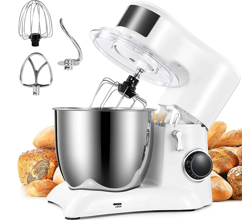 72581753 5,5 L mešalnik za testo 1300 W mešalnik hrane 10-stopenjski avtomatski stepalnik za jajca SUS304 brez BPA električno mešanje hrane navpično mešanje moke_voghion.com
