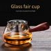 Heat-Resistant Glass Tea Pitcher With Wooden Handle - Borosilicate Gongfu Tea Cup Optional 304 Stainless Steel Strainer Minimalist Side Handle Teapot_voghion.com