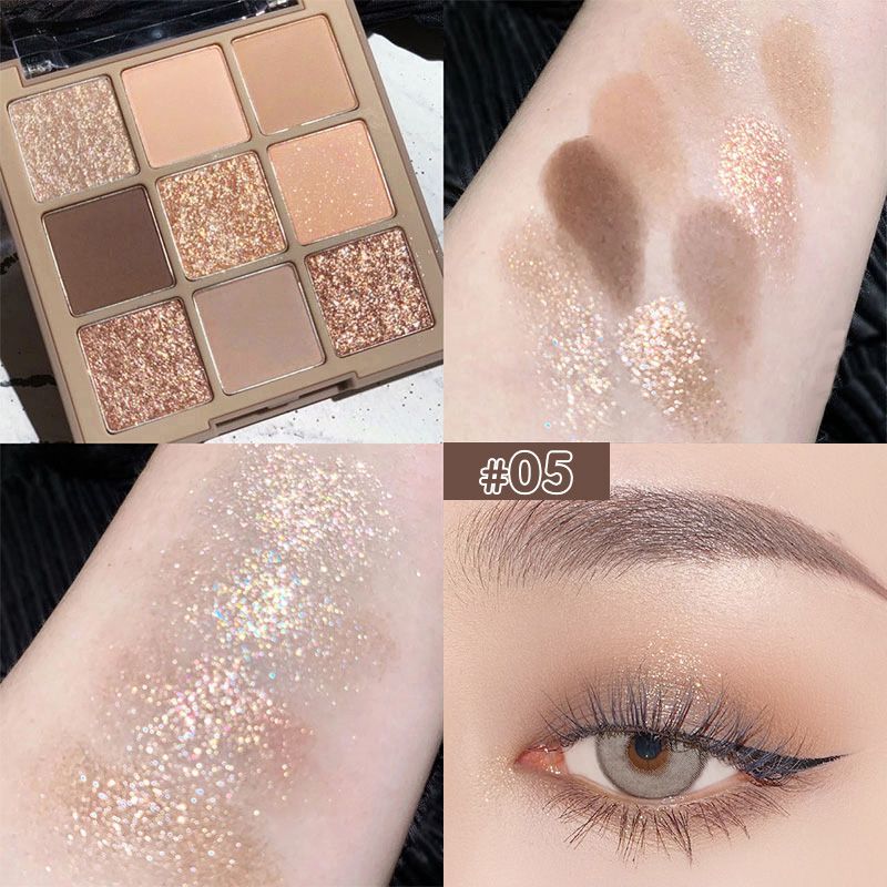 Pearly Love Pink Lidschatten-Palette, wasserfest, matt, Erdfarbe, Milchtee, Glitzer-Lidschatten, Rouge, Charmin_voghion.com