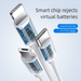 Cavo dati veloce 3 in 1 compatibile con Huawei Honor Xiaomi Iphone Vivo Android Flash Charge One-to-Three Charging_voghion.com