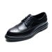Summer New Brogue Formal Business Casual Leather British Style Carved Low-top Men's Shoes_voghion.com