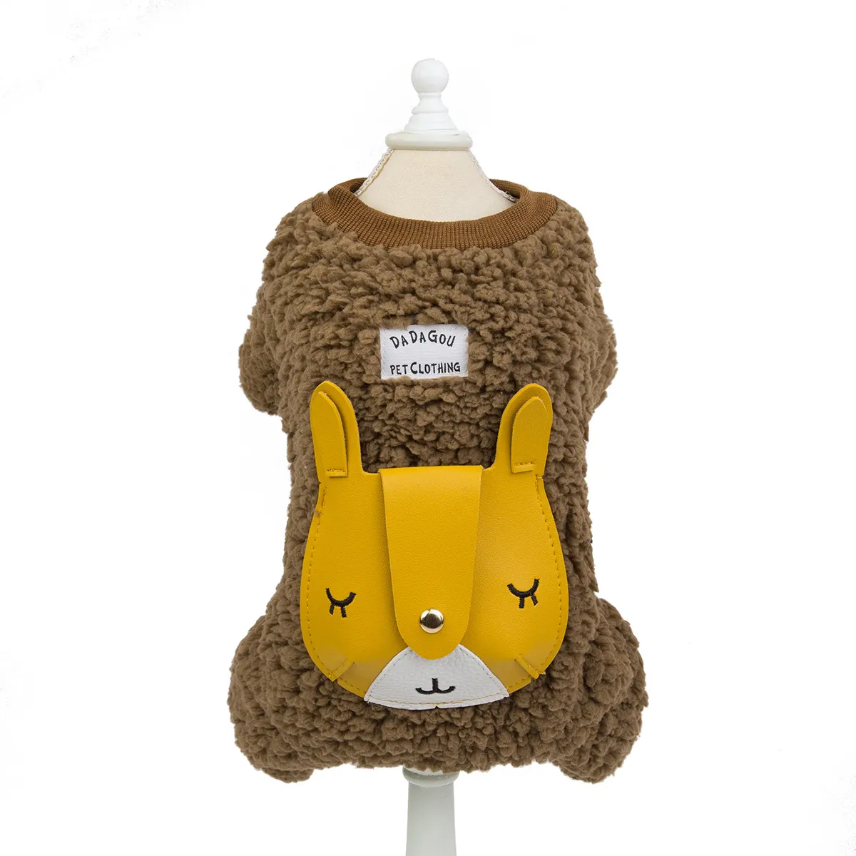 Pet Clothing Autumn/Winter New Teddy Dog Cat Bag Style 19 Thick Four Leg Velvet Clothes_voghion.com