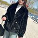 Women's Clothing Luxury Faux Mink Fur Coat - Women's Winter Short Jacket With Notched Collar, Plush Fleece Lining, Elegant & Warm Outerwear_voghion.com