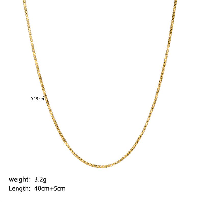 Hop Hip Cuban Punk Style Twist Chain Layered Personality Simple Titanium Steel Necklace_voghion.com