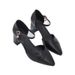 MTX Einriemer-Sandalen mit geschlossener Spitze für Damen, Sommer-Mode mit mittelhohem Absatz, vielseitig, elegant, klobige High Heels_voghion.com