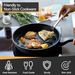 Black Kitchen Cooking Utensils 4-Piece Set, Silicone Solid Spatula Slotted Spoon Shovel For Non-Stick Cookware_voghion.com
