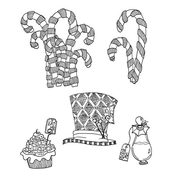 Theepot taart transparant siliconen Stempels Clear Stamps account DIY decoratieve materialen_voghion.com