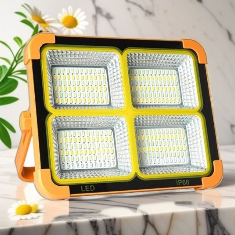 Lampe de poche solaire pour camping, éclairage d'urgence, rechargeable, idéal pour les étals de marché nocturnes ou les pannes de courant_voghion.com