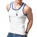 2024 New Trendy Straddle Sports Casual Men's Summer Bottom Multi Color Sweatshirt Tank Top_voghion.com