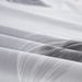 Gray And White Feather Bohemian Mattress Cover Polyester 3D Bedspread_voghion.com