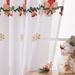 New American Christmas Curtains Christmas Snowflake Embroidery Window Screen Blackout Rectangular Beautification Decorative Fabric Finished Product_voghion.com