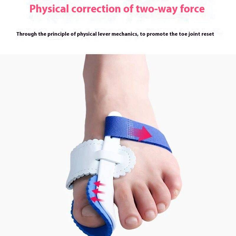 Hallux Valgus-Korrektur für den großen Zeh, Hallux-Valgus-Korrektur, Inversion des großen Zehs, geteilter Zeh, Männer und Frauen, blaue Kunststoffhalterung_voghion.com