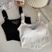 Lingerie féminine d'été, sous-vêtements, Hot Girl Pure Desire Fashion Letter, petite camisole avec coussinet de poitrine, vêtements d'extérieur slim pour filles_voghion.com