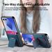 TechGlobe Compatible With Samsung ZFlip7 Hinge Stand Phone Case Card Slot Coin Holder ZFlip6 Shockproof Car Mount Protective Cover_voghion.com
