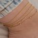 Accessories Simple 4-Piece Fashion Metal Chain Mix And Match Combination Anklet Set_voghion.com