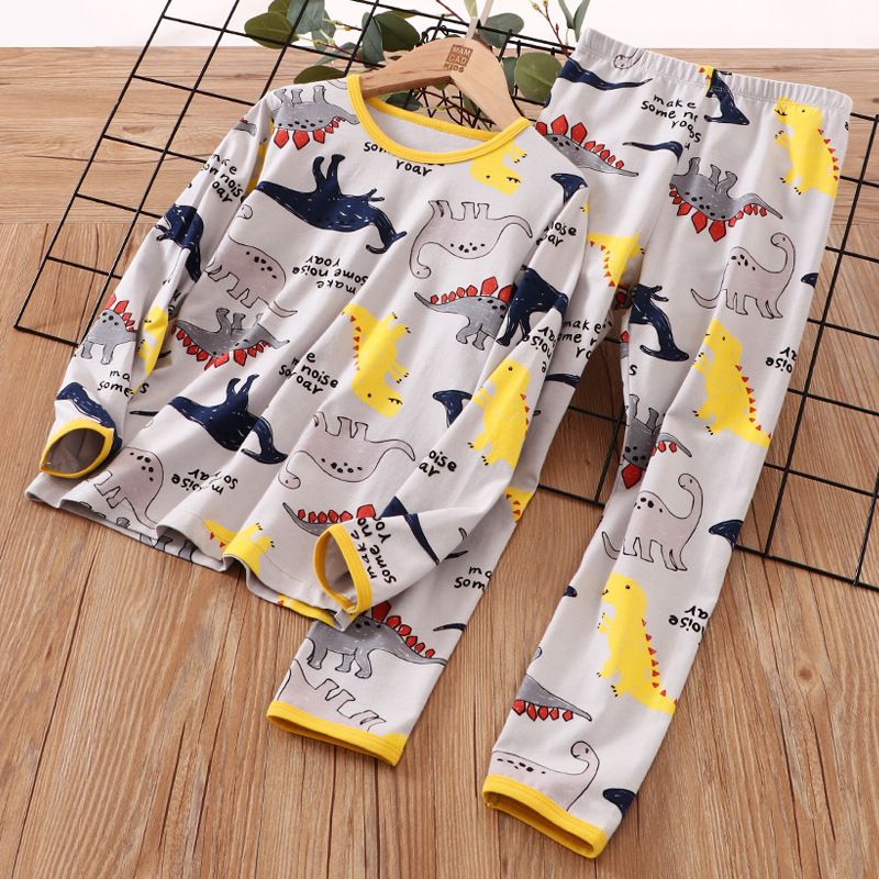 Kinderpyjamas Home Wear Klasse A Reine Baumwolle Frühjahr Baby Long Johns Jungen Unterwäsche Set_voghion.com