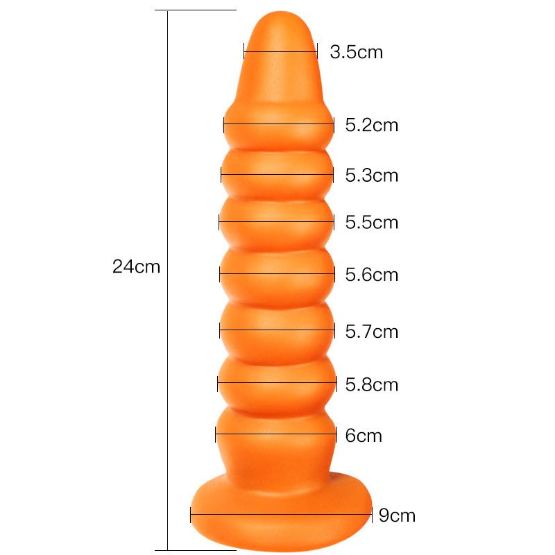 24 * 6cm Super Large Silicone Soft Tasteless Pull Beads Pagoda Butt Plug Anal Back Court Sexy Sex Product Toy Tools_voghion.com
