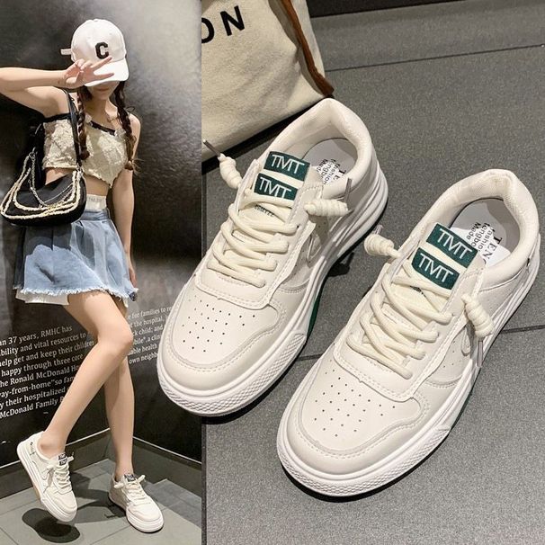 Πλατφόρμα Running Γυναικεία παπούτσια τένις Woman Walking Chunky Sneakers Λευκά Casual Vulcanized παπούτσια_voghion.com