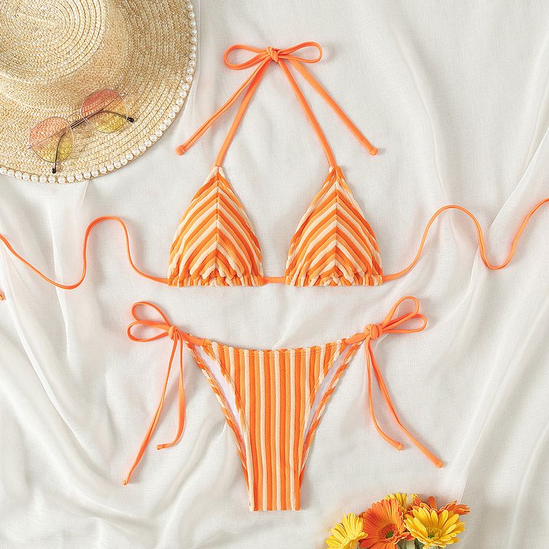 Vêtements pour femmes Nouvelle serviette en tissu licou cravate Bikini maillot de bain été plage vacances femmes_voghion.com