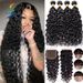 3bundles & 1closure 10A Human Hair Unprocessed Brazilian Human Hair _voghion.com