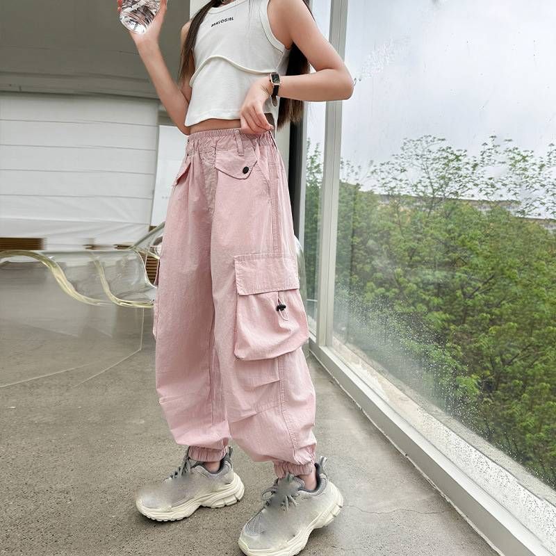 Copii îmbrăcăminte fete pantaloni vară la modă primăvară și toamnă salopete copii colanți casual subțiri pantaloni_voghion.com