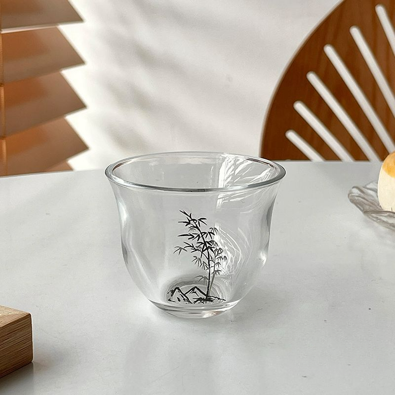Creative National Trend Bamboo Glass Sealed With Lid Cold Brew Iced Pot Tea Cup Set Sweet Fruit Wine Bottle_voghion.com
