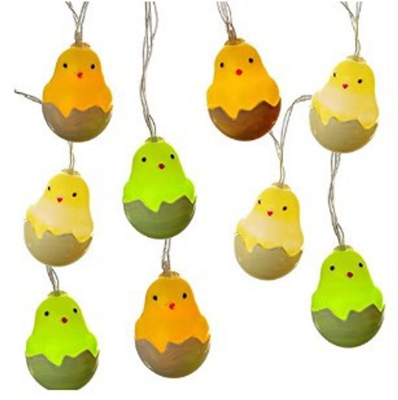 Eierschale Küken Licht String süße Ente Kinderzimmer Dekoration Lichter blinkende Lichter_voghion.com