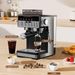 Cafetera automática de 220 V con molinillo incorporado: cafetera espresso y capuchino con espumador de leche, preparación de café frío/caliente (negra, 15 tazas, voltaje europeo)_voghion.com