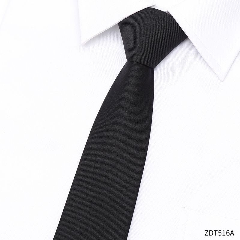 Brown Korean Style For Men, Slim 6cm Black Lazy Suit Hand-Tied Business Trendy Tie_voghion.com
