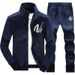 Tweedelige set met casual print voor heren_voghion.com