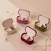 Schmuckkästchen aus Samt – Kompaktes Reiseetui für Ohrringe, Ringe und Halsketten (8,5 x 4,5 x 4,5 cm, Geschenkfertig, 4 Farben)_voghion.com