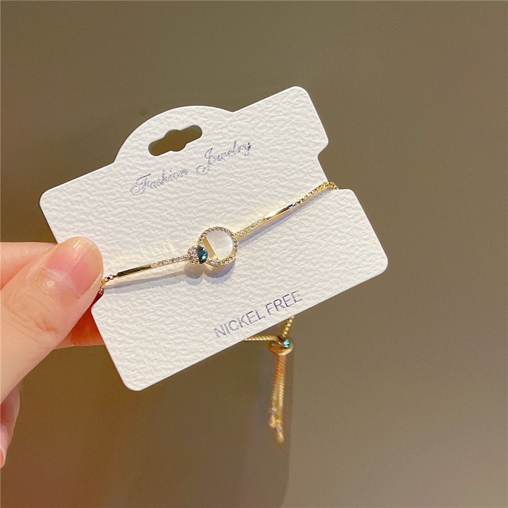 Bracelet circulaire en nacre pour femme, personnalité exquise, cordon de serrage, corde à main en nacre, quotidien, J825_voghion.com