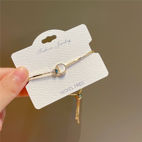 Bracelet circulaire en nacre pour femme, personnalité exquise, cordon de serrage, corde à main en nacre, quotidien, J825_voghion.com