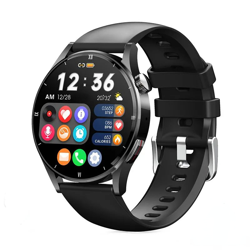 Orologio da uomo Smart Watch AMOLED schermo HD rilevamento della temperatura corporea Ai Smart Voice Smartwatch 2023 orologio di chiamata Bluetooth_voghion.com