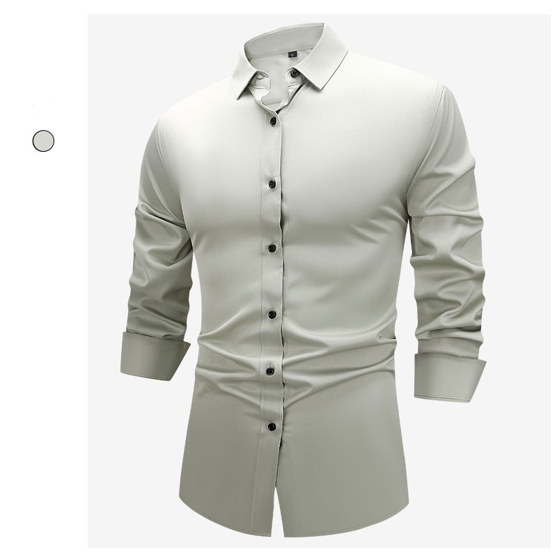 Herenkleding Hot Selling Herenoverhemden Vierweg Stretch Overhemden Heren Lange Mouwen Witte Overhemden Zakelijke Grote Maten Herenkleding_voghion.com