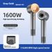 Asciugacapelli – Motore brushless ad alta velocità da 1600 W, 110.000 giri/min, terapia ionica e con luce blu, 3 impostazioni di calore/velocità, getto d'aria fredda, protezione dal surriscaldamento_voghion.com