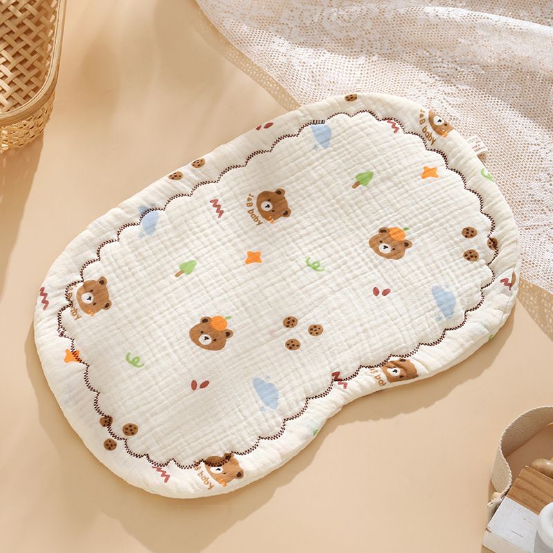 Cuscino per neonati, piatto, anti-sputo, cuscino per neonati, protezione per la testa, sciarpa, biancheria da letto per neonati, traspirante_voghion.com
