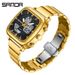 Men's Stylish Business Stainless Steel Band Digital Analog Watch With Multifunction, Waterproof, LED Backlight, Alarm, Stopwatch, And Date Display_voghion.com